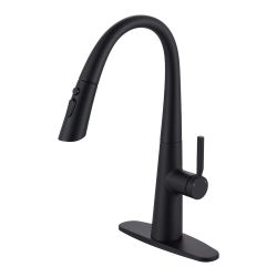 17.7 in. Single Handle Pull Down Sprayer Kitchen Faucet