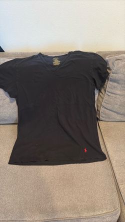 Polo Ralph Lauren Black V-Neck T-Shirt