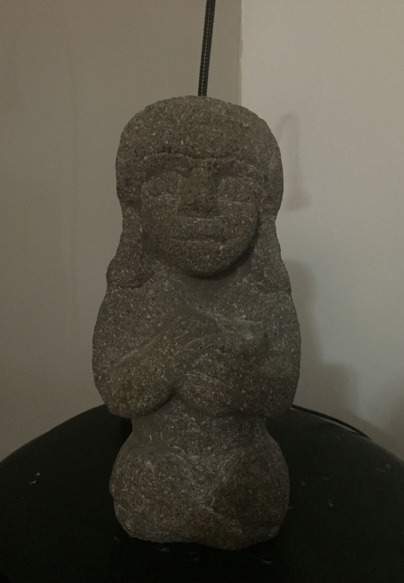 Native stone statue