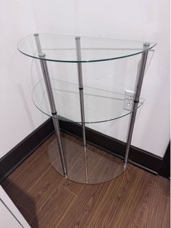 Glass entryway table console