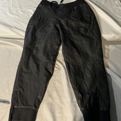 LRG Lifted Research Group Leather Joggers Zipper Pockets Sz lg 