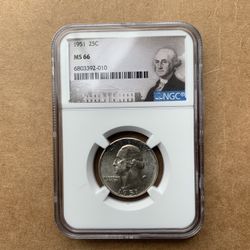 1951 25C MS66 90% Silver