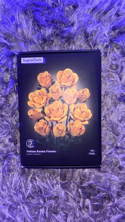 Yellow Roses Flower (like Legos)