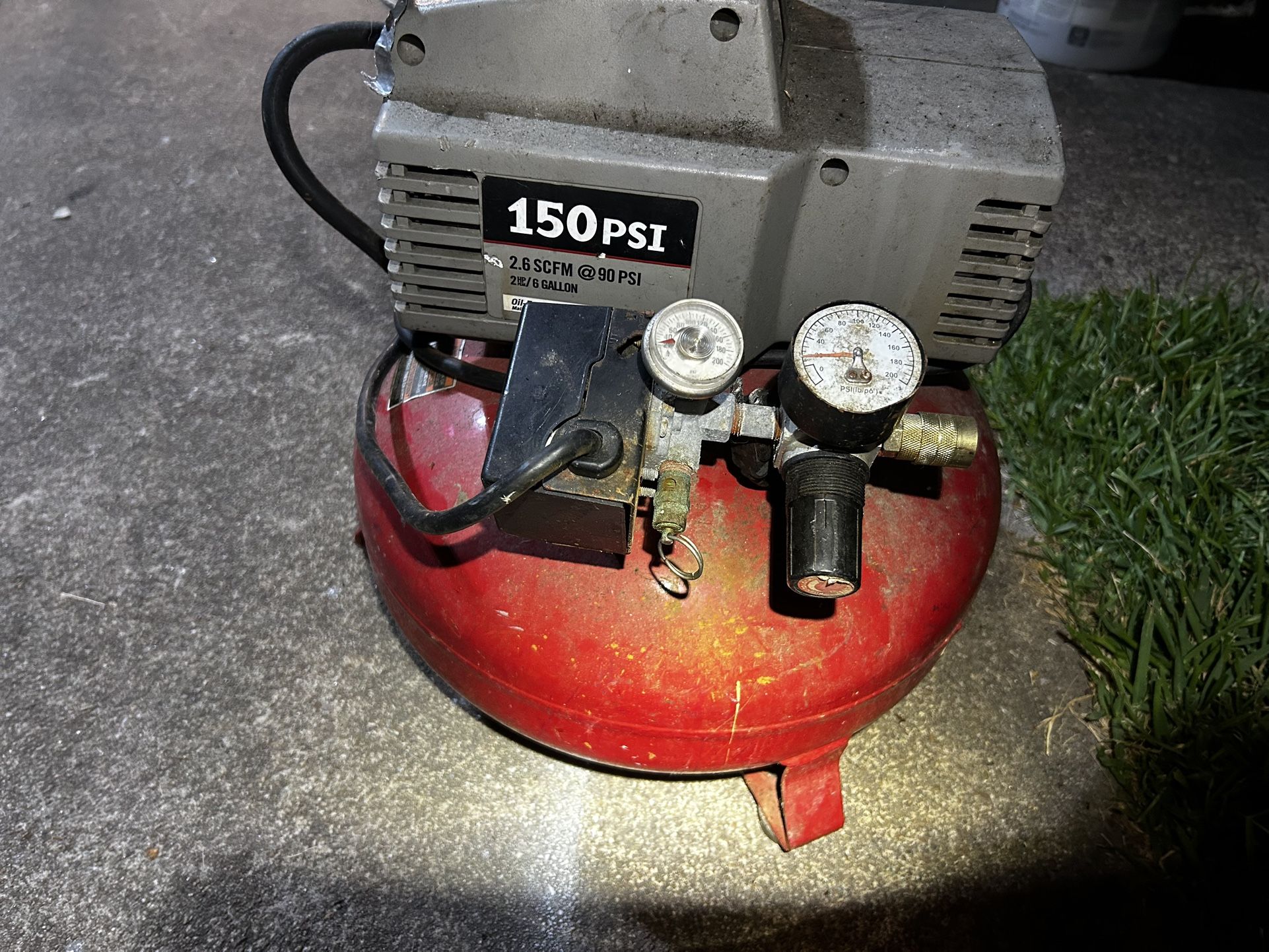 Porter Cable Air Compressor 150psi 6gal Turn on/off switch broken