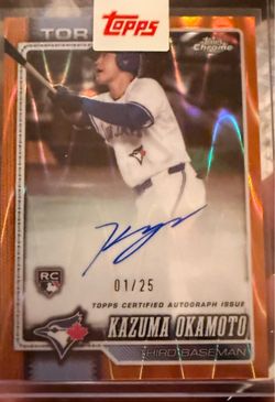 Kazuma Okamoto Topps Chrome RC Auto 01/25