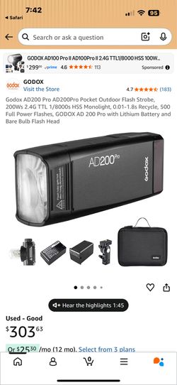 Godox AD200 Pro Flash