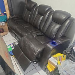 Sofa Color Marron Oscuro