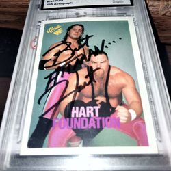 Bret Hart Autographed Card 