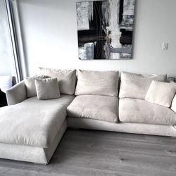 Cloud couch 108" Less Than Year Old Like New
