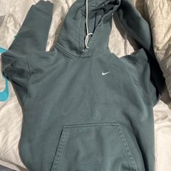 Green Heavy Nike Hoodie