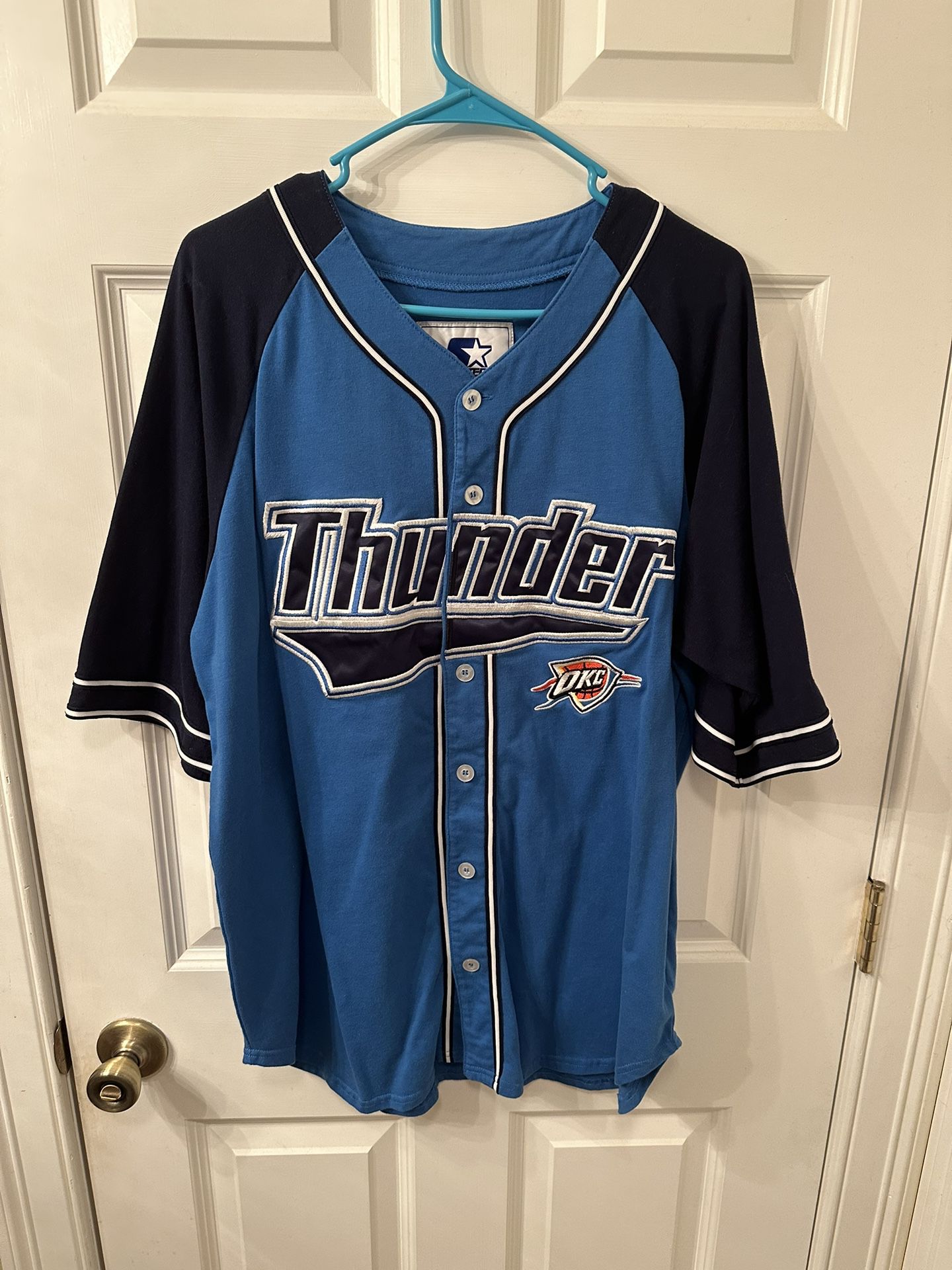 Vintage Starter Thunder Baseball Jersey XL