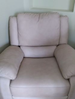 Genuine Leather Rocker Recliner