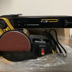 Woodskil 4x36” Sander With 6” Disc Sander 