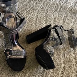 Women’s Brand New High Heels Black Color Size 7.5