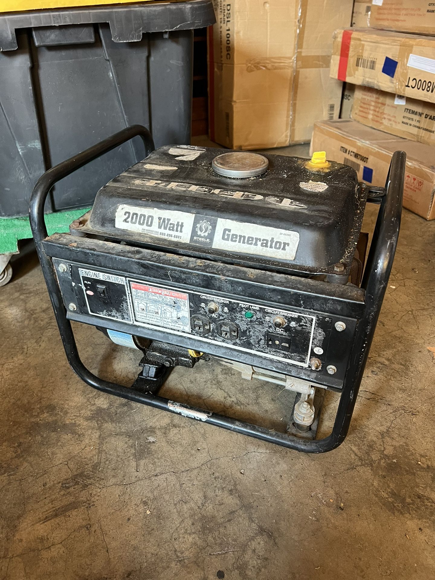 STEELE PRODUCTS 2000 WATT GENERATOR SP-GG200
