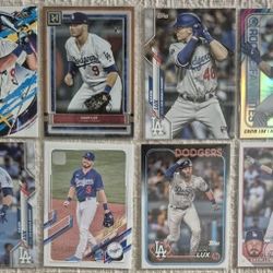 Lot Of 8 Gavin Lux Dodgers Baseball Cards