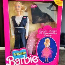 Vintage Teacher Barbie Presentation Set – International / India Release (LEO Toys)