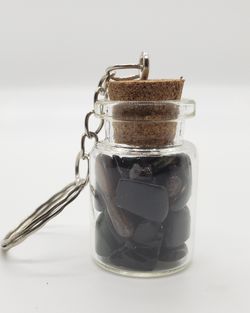 Natural Mixed Gemstone Keychain