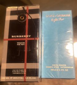 Brand New Sealed Fragrances - Burberry Touch & Dolce Gabbana Light Blue