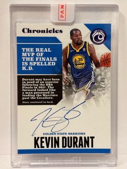 KEVIN DURANT 2017-18 CHRONICLES AUTO /49 🏆 WARRIORS FINALS MVP KD #32/49
