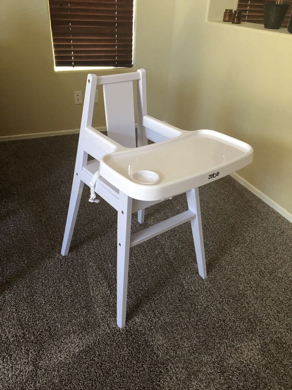 Zobo Summit White Wooden High Chair For In Buckeye Az Offerup Zobo Summit White Wooden High Chair