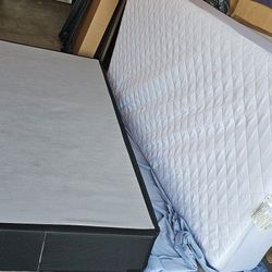 Twin Xl Matress With Box Spring And Frame