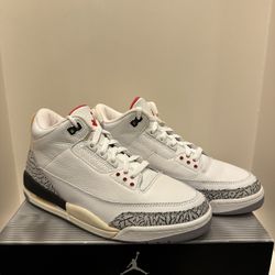 Jordan 3 Retro White Cement OG 2003 Men's Size 9.5 136064-102
