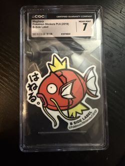 2019 Pokemon JP Stickers Pt.6 B-Side Label Magikarp CGC 7 Near Mint