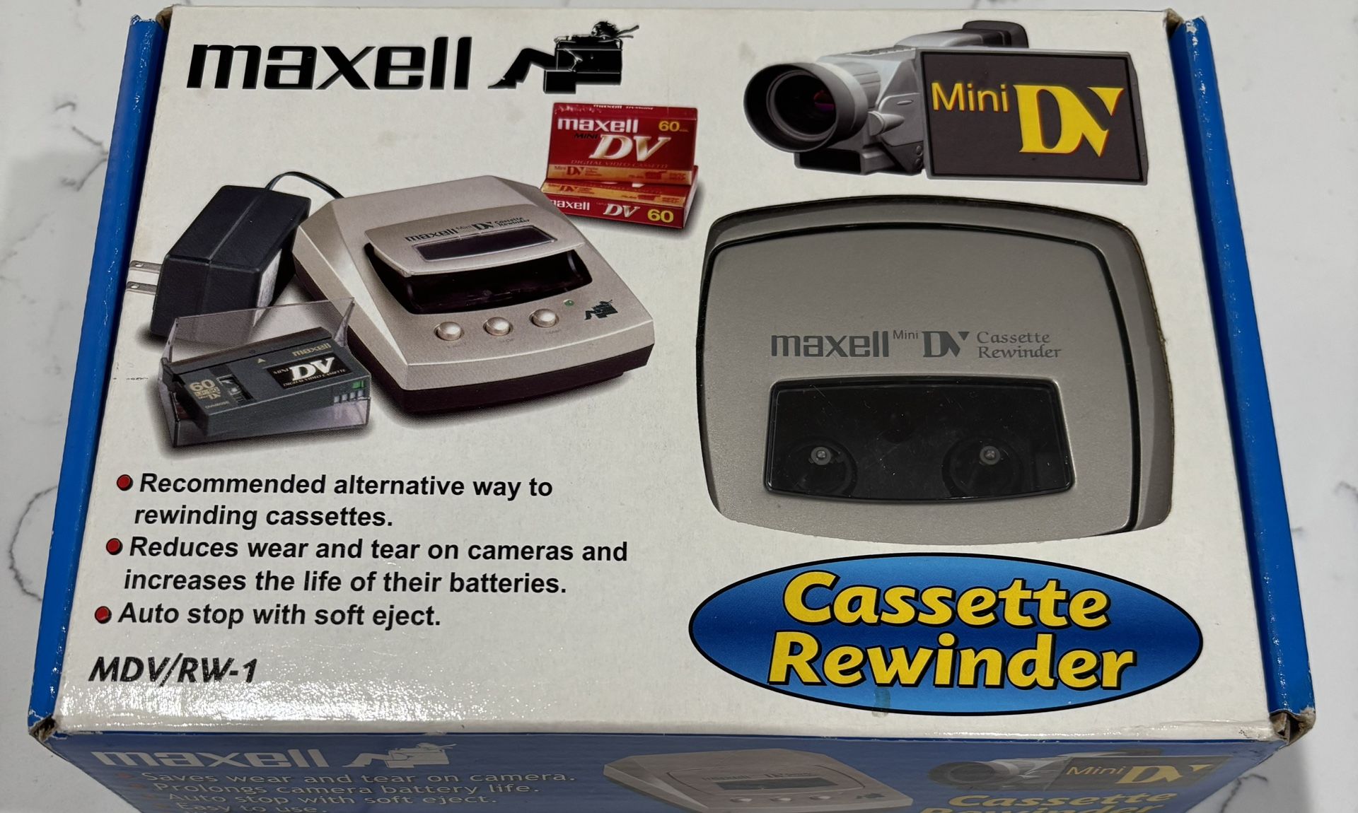 Maxell Cassette Rewinder MDV/RW-1
