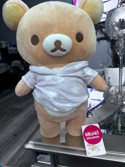 Rilakkuma White Star Purple Pajamas 16" Standing Plush Round1 Exclusive
