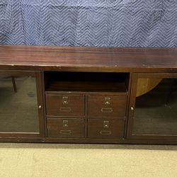 Refinish me. 65” Media Center. 65” TV Stand. Entertainment Center. Console Table.