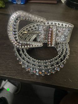 Silver Rhinestone Belt