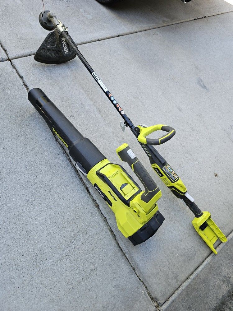Ryobi Weed Trimmer & Leaf Blower