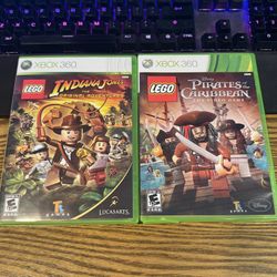 Lego Indiana Jones and Pirates of the Caribbean Xbox 360 Video Games ($10 each or $15 total!)