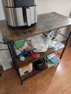 3 Level shelf with outlets