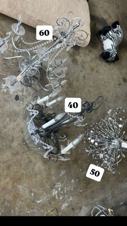 Chandeliers, they need to be clean.