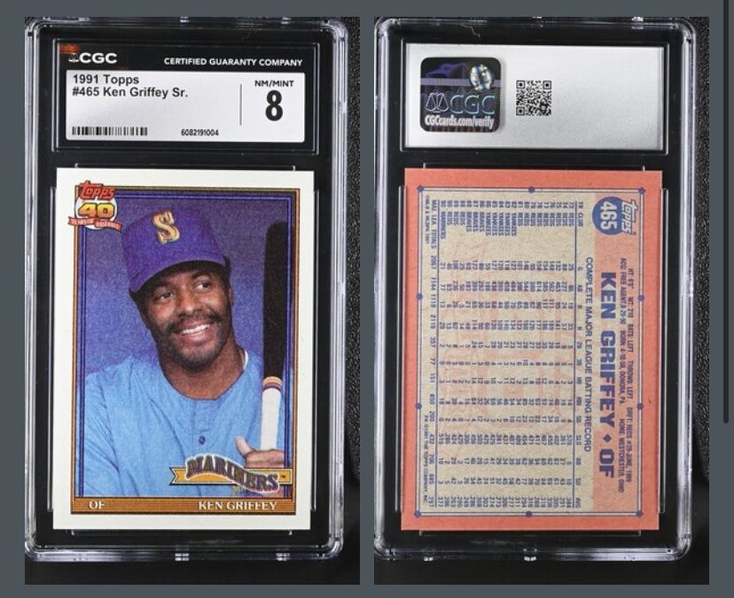 1991 Topps #465 Ken Griffey Sr. (Mint 8)