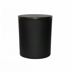 Candle Jars. 13.5 oz Matte Black Cali Jar w/Lid