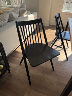 2 Solid Wood Chairs