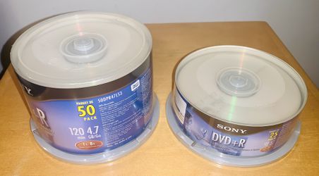 75 Sony Recordable DVD+R Discs