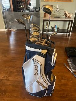 Ping Black Eye 2 Golf Clubs Ping Traverse Bag