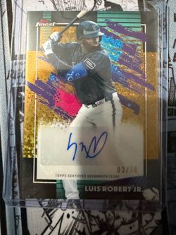 Topps Finest 2026 MLB Auto Luis Robert Jr. /50, Skenes, Murakami, Kurtz, Judge and More