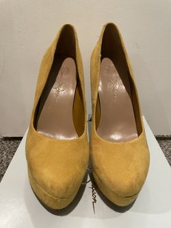 Jessica Simpson Mustard Heels