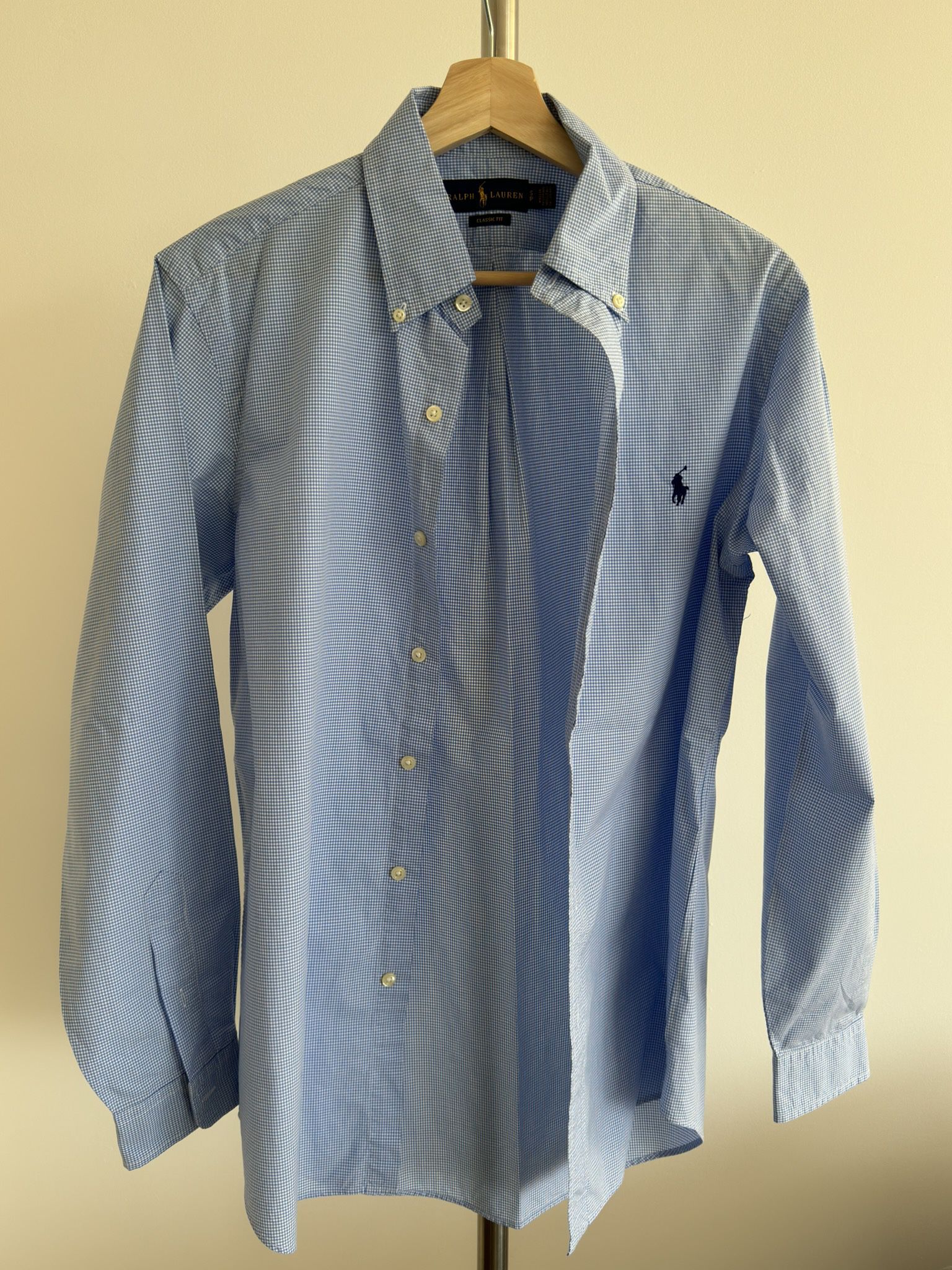 Men’s Gingham Shirt - Ralph Lauren - Size S