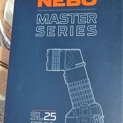 NEBO Master Series SL25 Rechargeable Spotlight & Floodlight | 600 Lumens, 10.5 Hour Run Time, 1/4 Mile Beam Flashlight, Waterproof, Powerful Magnetic 