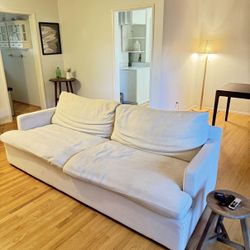 Cozy beige versatile couch