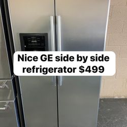 Nice GE Side By Side Refrigerator 