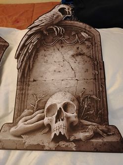 4 Halloween Tombstones