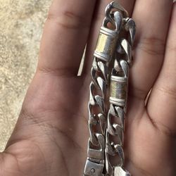 Silver And Gold Bracelet 