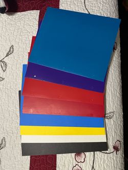 Paper Pocket Folders Multicolor Set